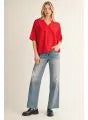 Lyla Casual 3/4 Sleeve Top ( 2 Colors )