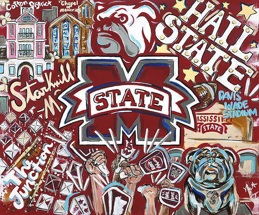 Nat Coop Mississippi State Art Print