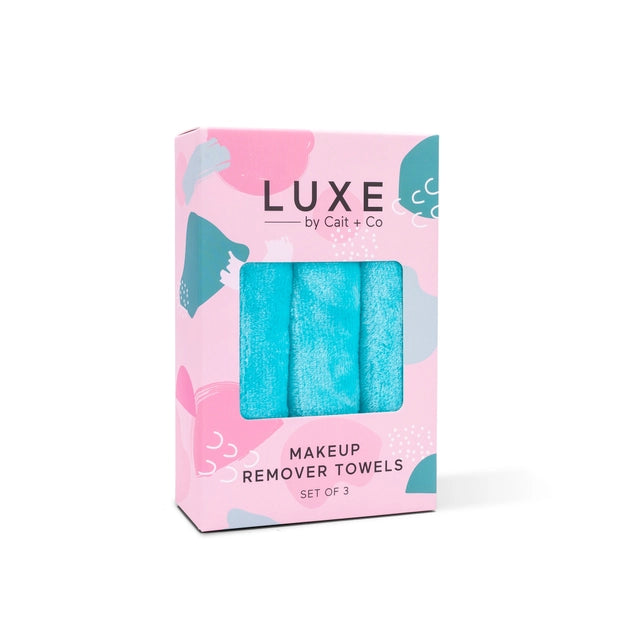 Luxe Makeup Remover Towel 3 Pack - (3 colors)