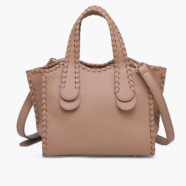 Marla Whipstitch Satchel Bag | M2683