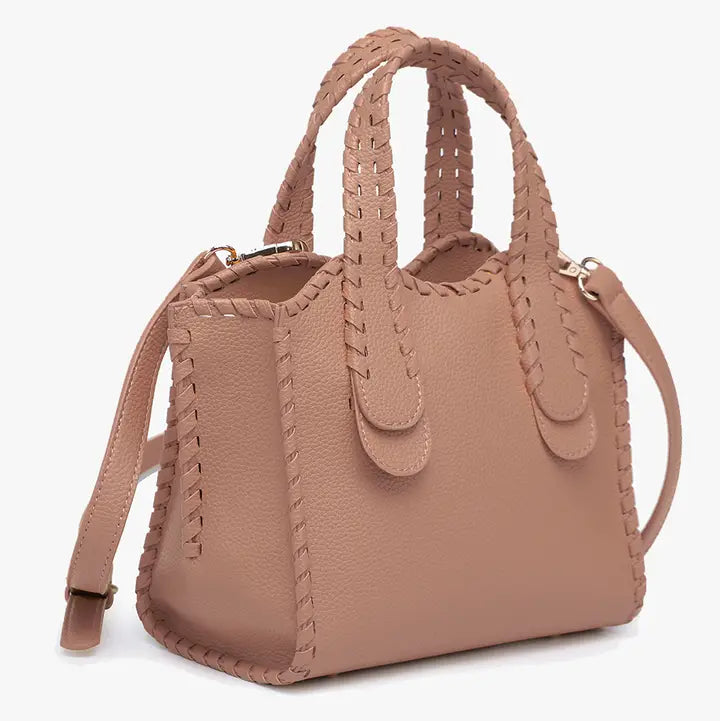 Marla Whipstitch Satchel Bag | M2683