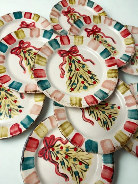 Rosaline Merry & Bright Salad/Dessert Plate