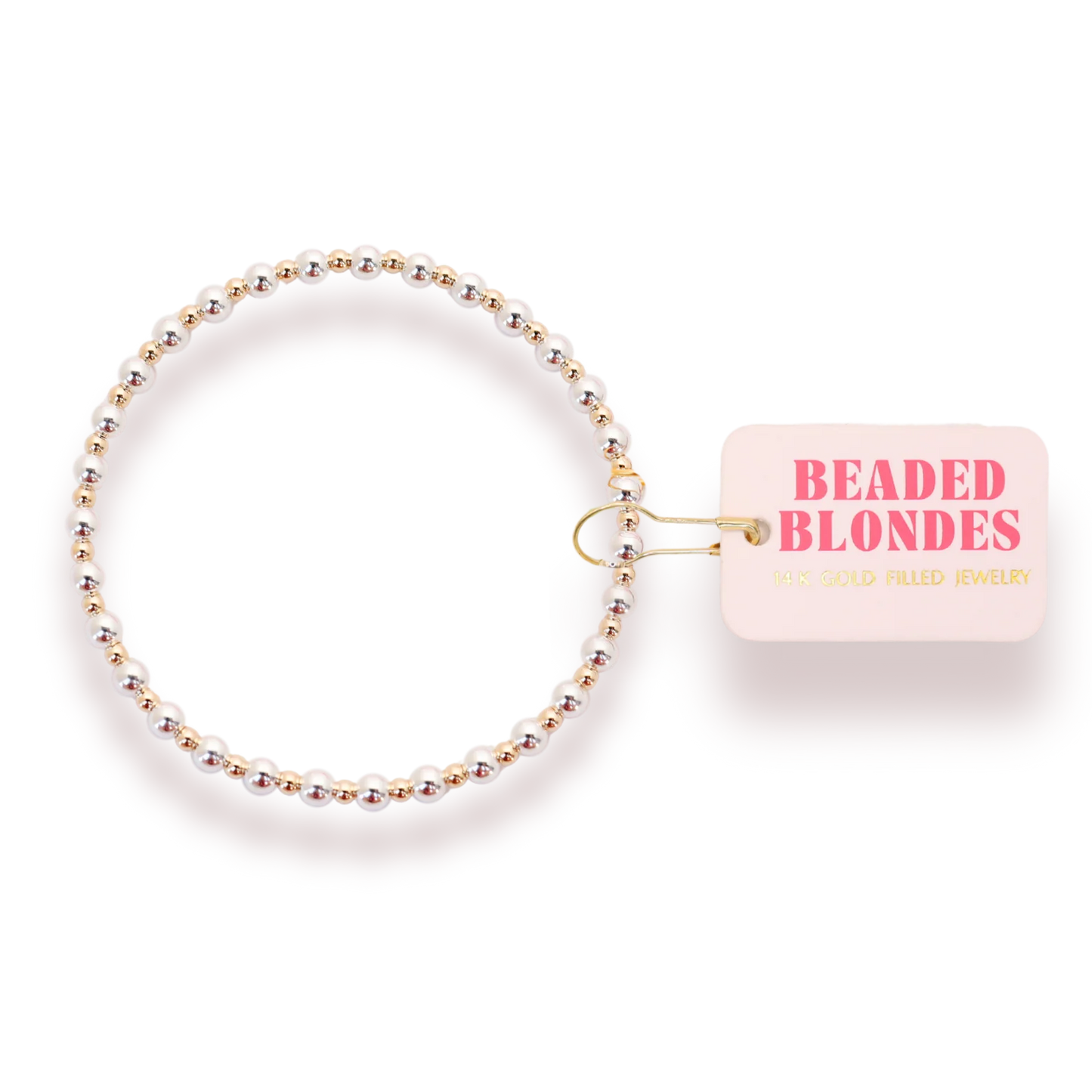 Beaded Blondes Silver / Gold/Silver Mixed Bracelet Collection