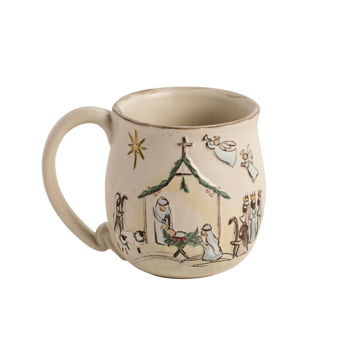 Christmas Nativity Mug - 3 Styles ( Angel - Church - Manger )
