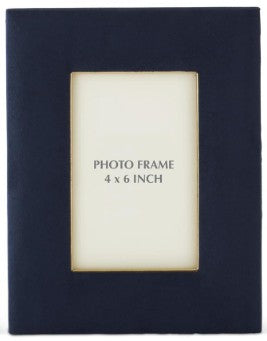 Suede Photo Frame Tan or Navy ( 2 sizes )