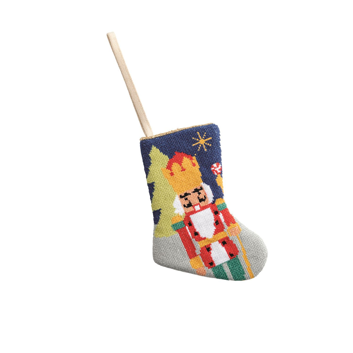 Mini Needlepoint Stocking Ornaments ( 4 styles )