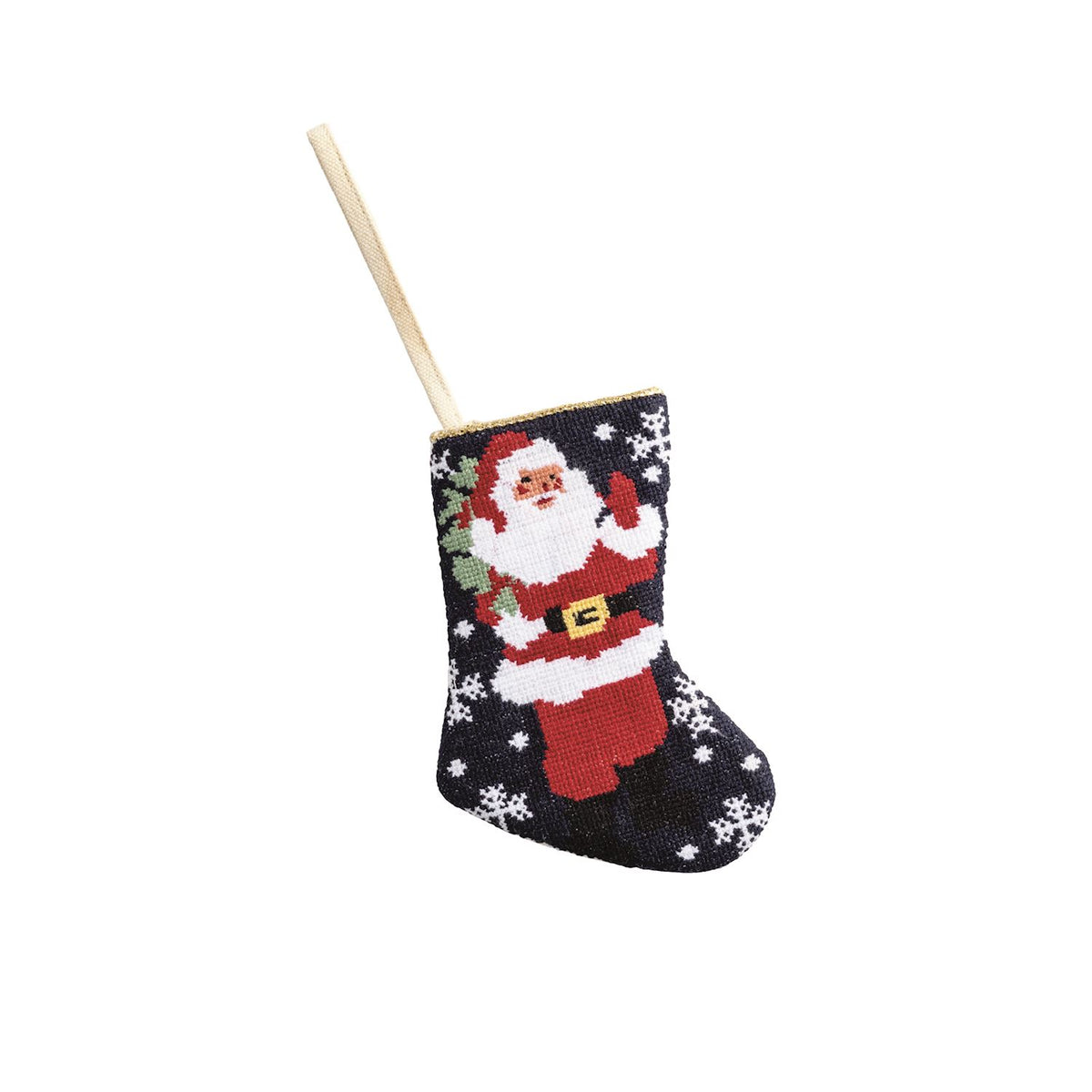 Mini Needlepoint Stocking Ornaments ( 4 styles )