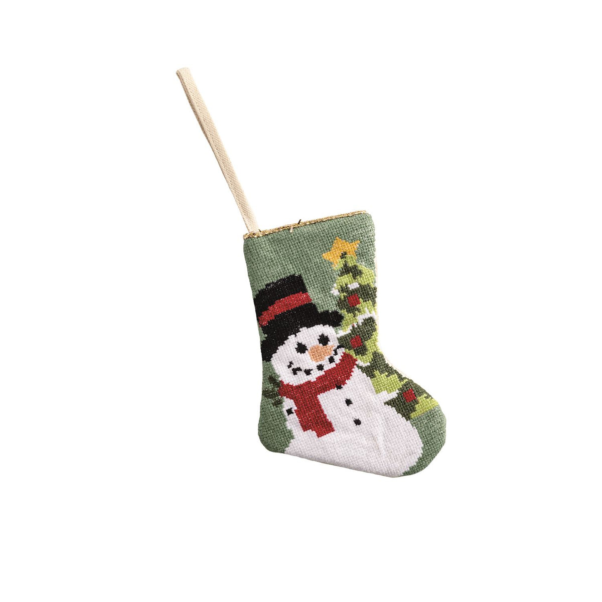 Mini Needlepoint Stocking Ornaments ( 4 styles )