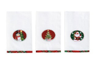 Needlepoint Holiday Hand Towels ( 3 Designs )