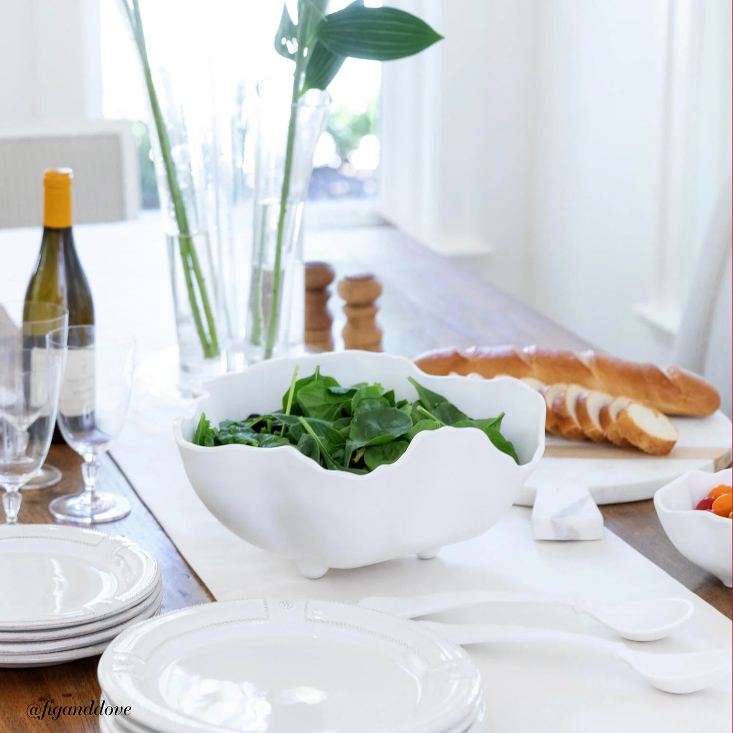 Vida Nube Large Bowl - White
