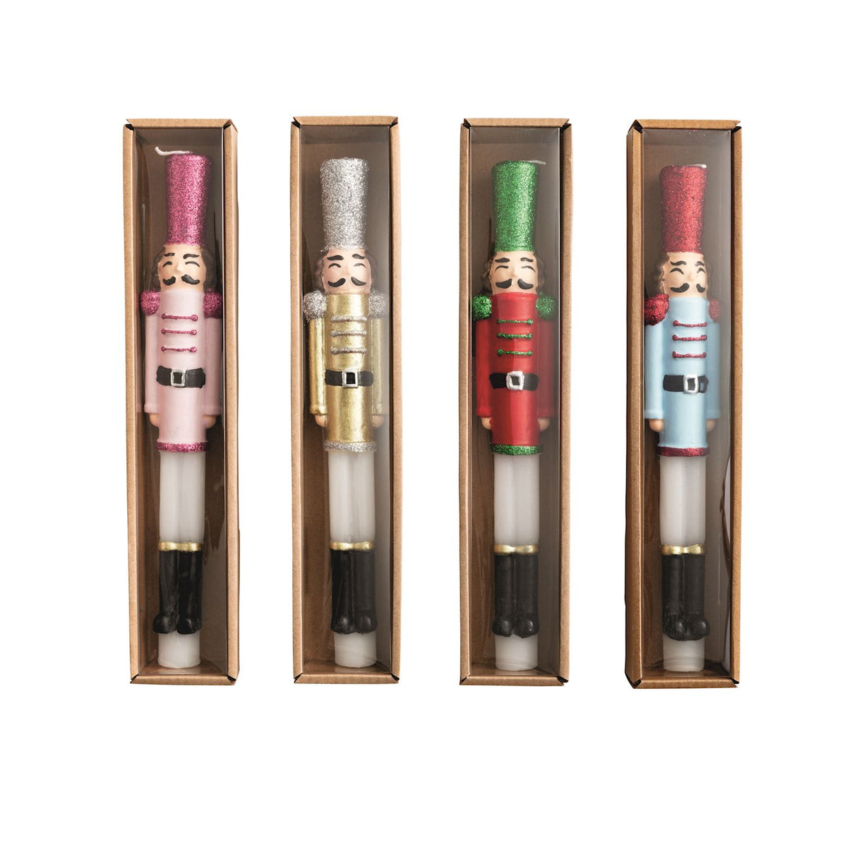 Nutcracker Taper Candle ( 4 colors )