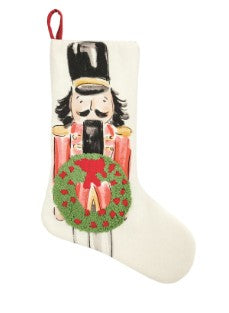 Nutcracker Embroidered Stocking ( 3 Colors )
