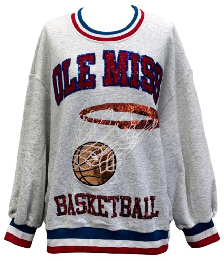 Ole Miss Basketball Sweatshirt Queen of Sparkles