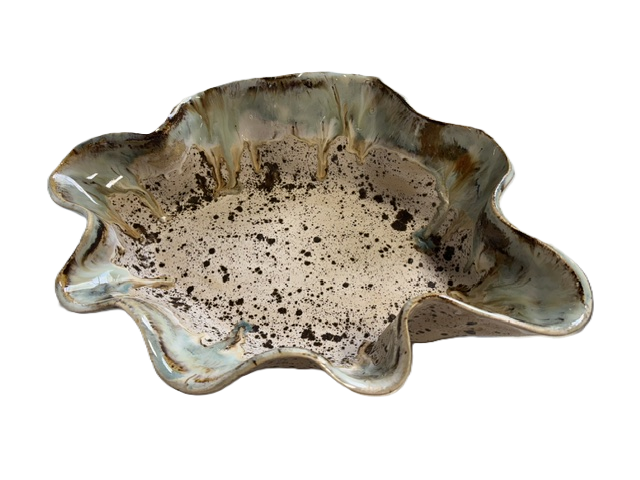Oval Wavy Baker - 3 Glazes - Rosaline Pottery