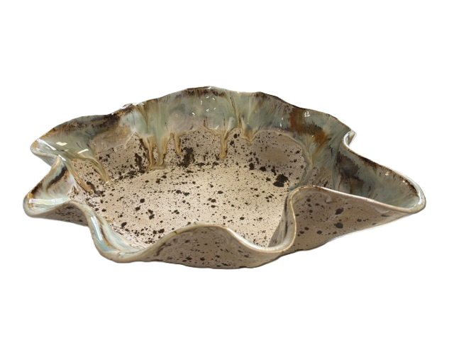 Oval Wavy Baker - 3 Glazes - Rosaline Pottery