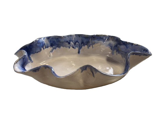 Oval Wavy Baker - 3 Glazes - Rosaline Pottery