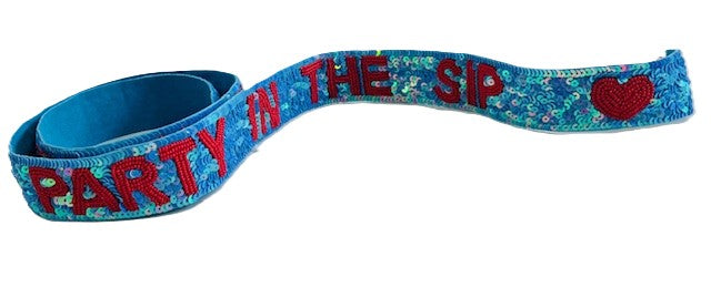 Party in the Sip Sequins Purse Strap