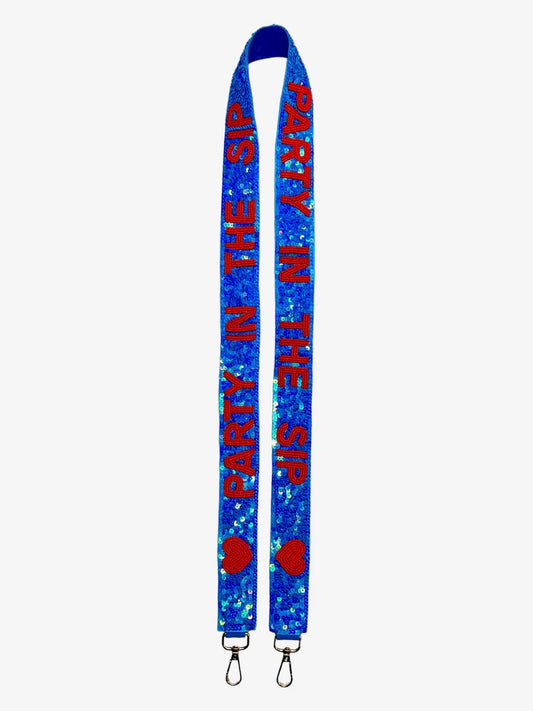 Party in the Sip Sequins Purse Strap