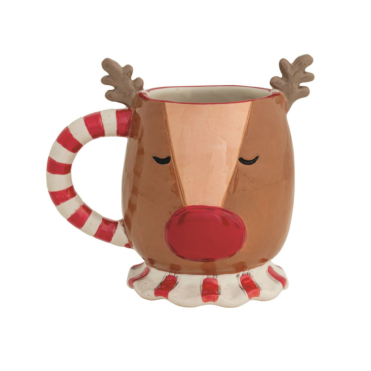 Christmas Pedestal Mug - 3 Styles ( Santa - Mrs. Claus - Reindeer )