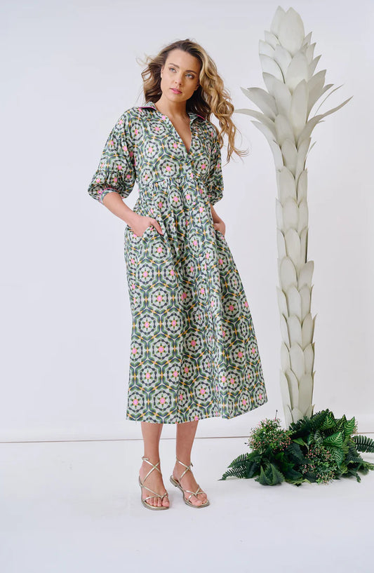 Brooks Avenue Penne Dress - Morehead Blue