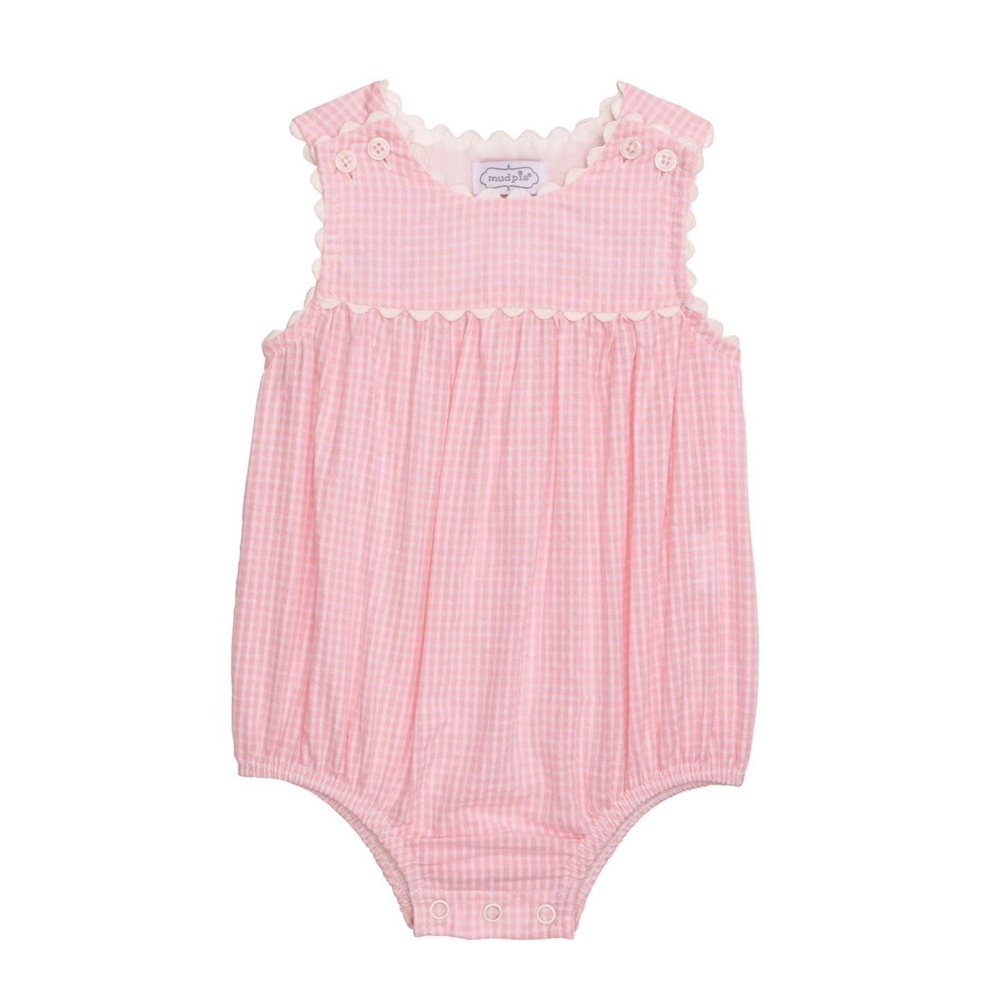 Pink Gingham Bubble (3-6-9 Months)