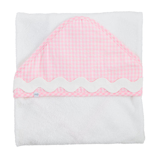 Hooded Baby Towel ( Pink or Blue Ric-Rac )