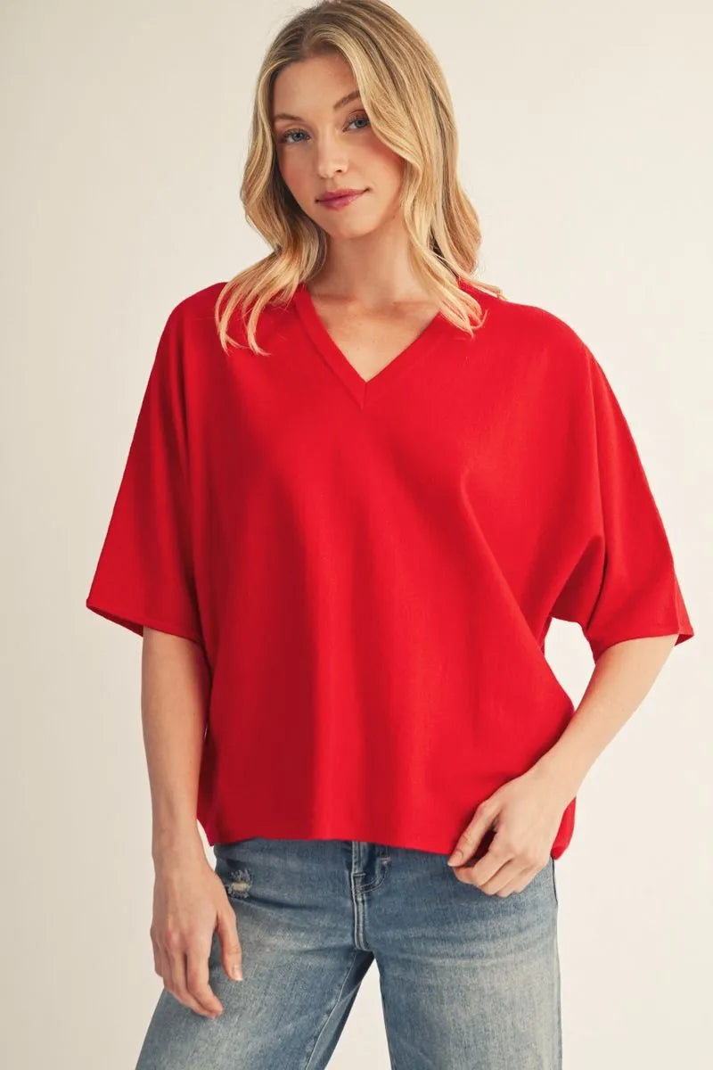 Rebecca Red Sweater