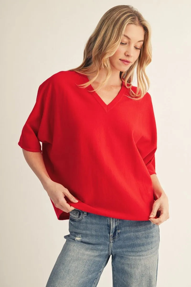 Rebecca Red Sweater