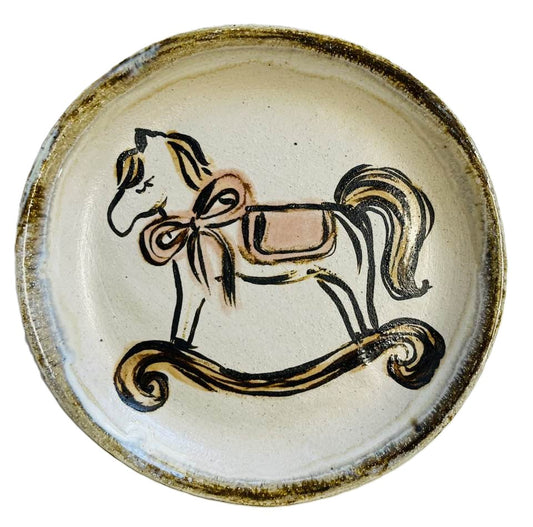 Rocking Horse Dish ( Pink or Blue )