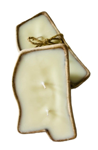 Small Mississippi Pottery 2-Wick Candle