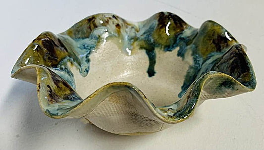 Wavy Dippers Pottery Bowls ( 4 glazes )