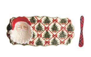Tree Tray & Santa Tidbit Set