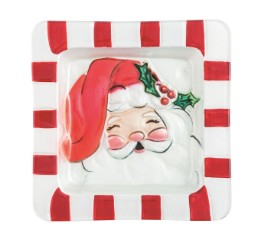 Santa Glass Platter