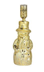 Light-Up LED Snowman Taper Holder ( Small or Large )