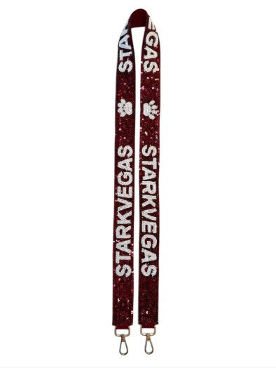 STARKVEGAS Sequins and Beaded Purse Strap
