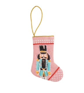 Mini Nutcracker Stocking Ornaments ( 3 colors )