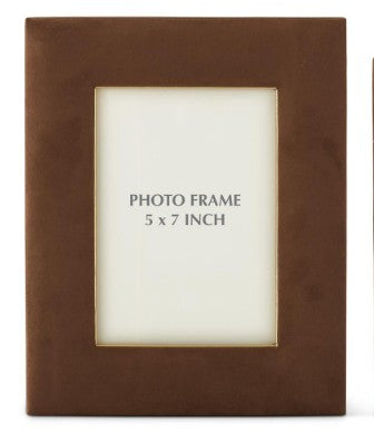 Tan Suede Photo Frame ( 2 sizes )