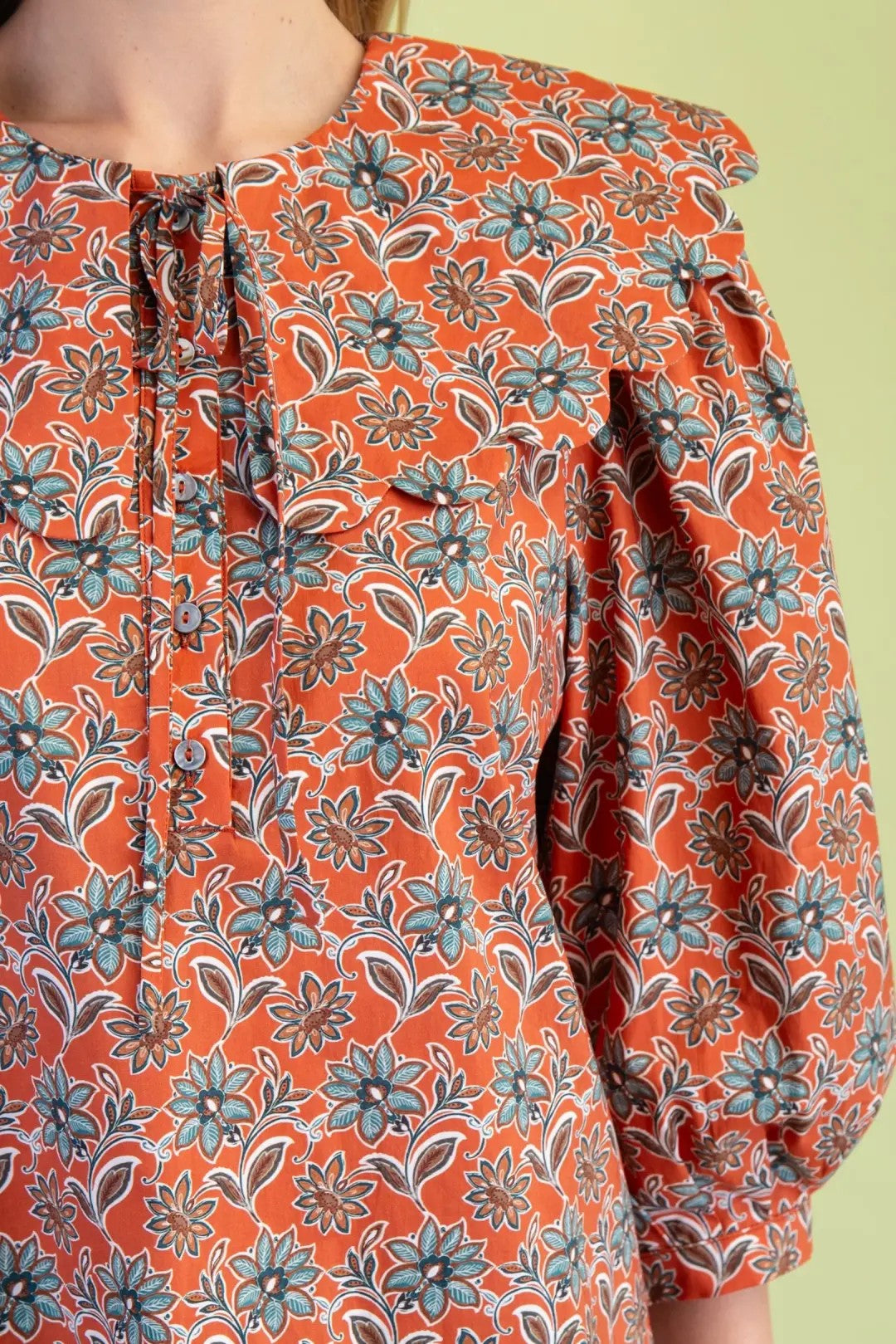 Scalloped Peter Pan Collar Blouse