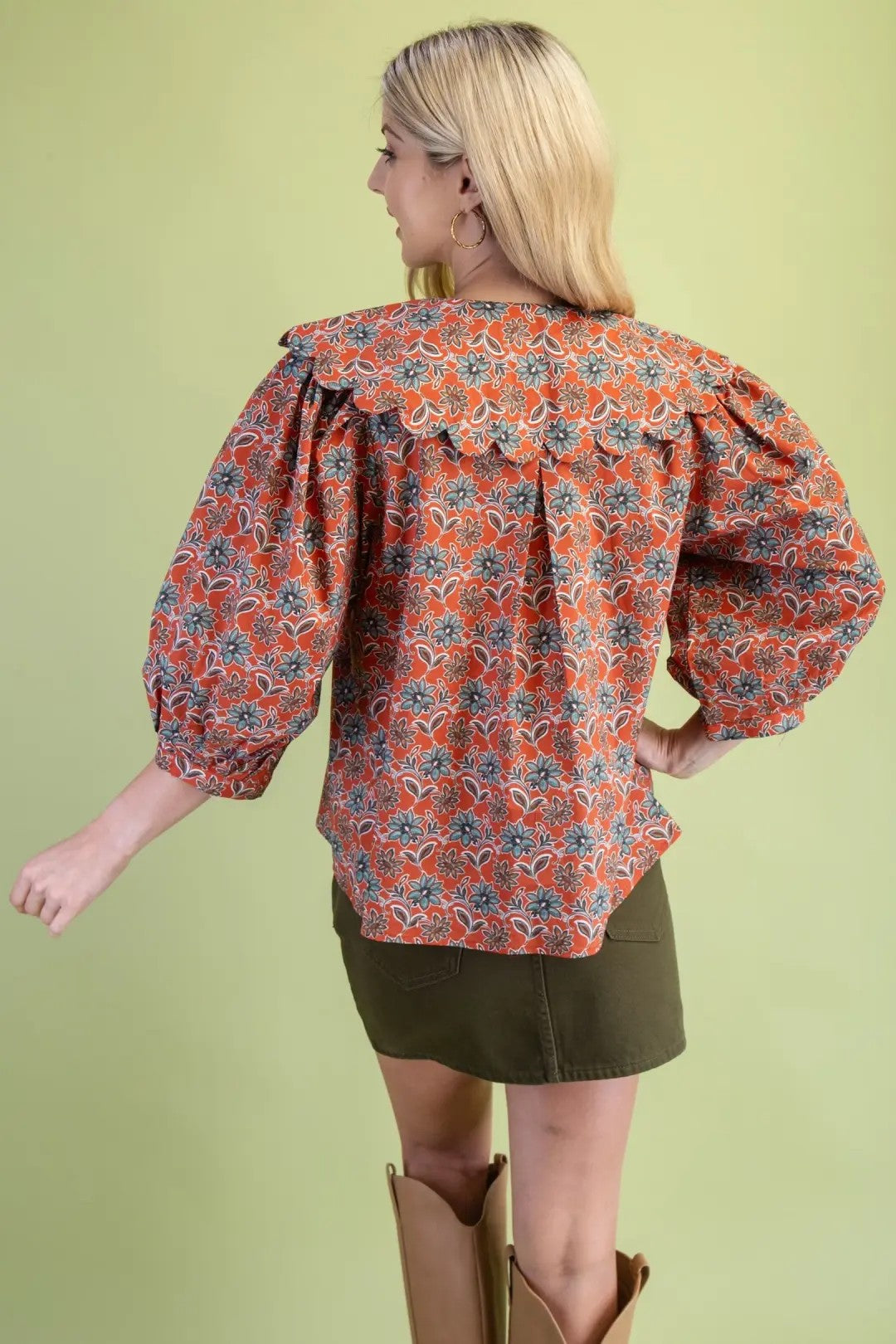 Scalloped Peter Pan Collar Blouse