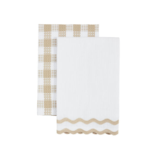 Embroidered Kitchen Towel 2pc. Set ( 2 Styles )