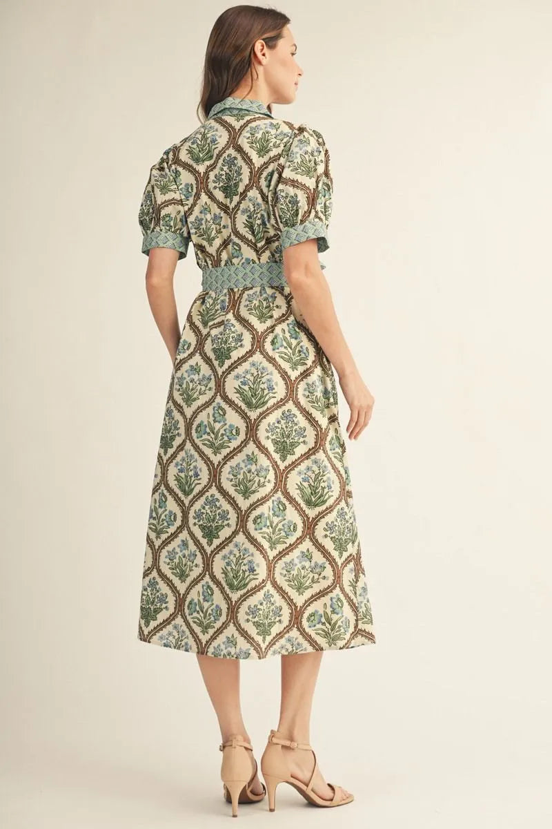 The Clara Fall Floral Print Dress