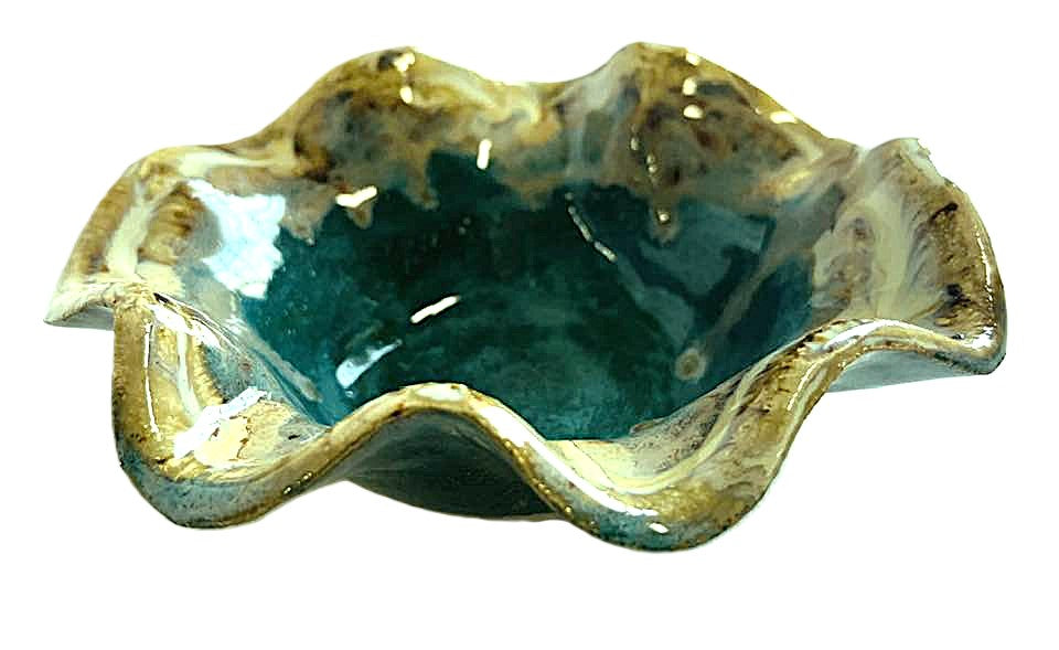 Wavy Dippers Pottery Bowls ( 4 glazes )