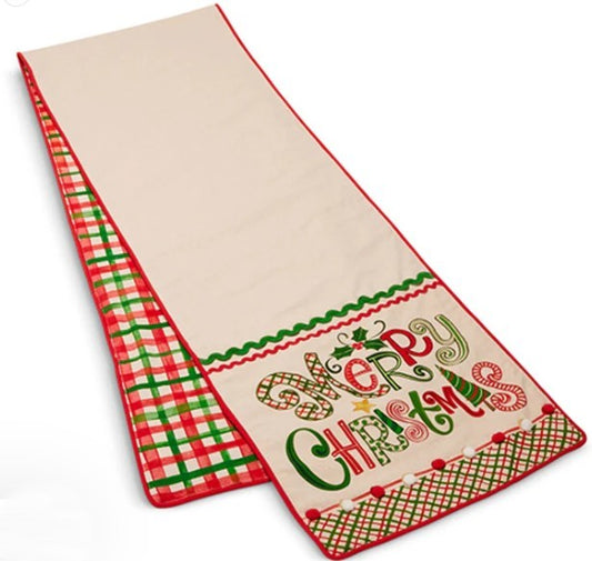 Raz Imports 90" Whimsy of Christmas Table Runner