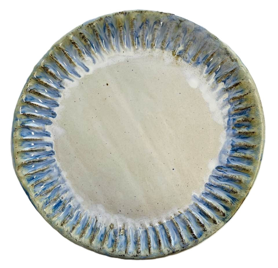 Rosaline Pottery 14" Pleated Platter ( 5 glazes )