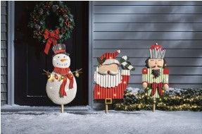 Christmas Light-Up Yard Stake ( Santa, Nutcracker or Snowman )