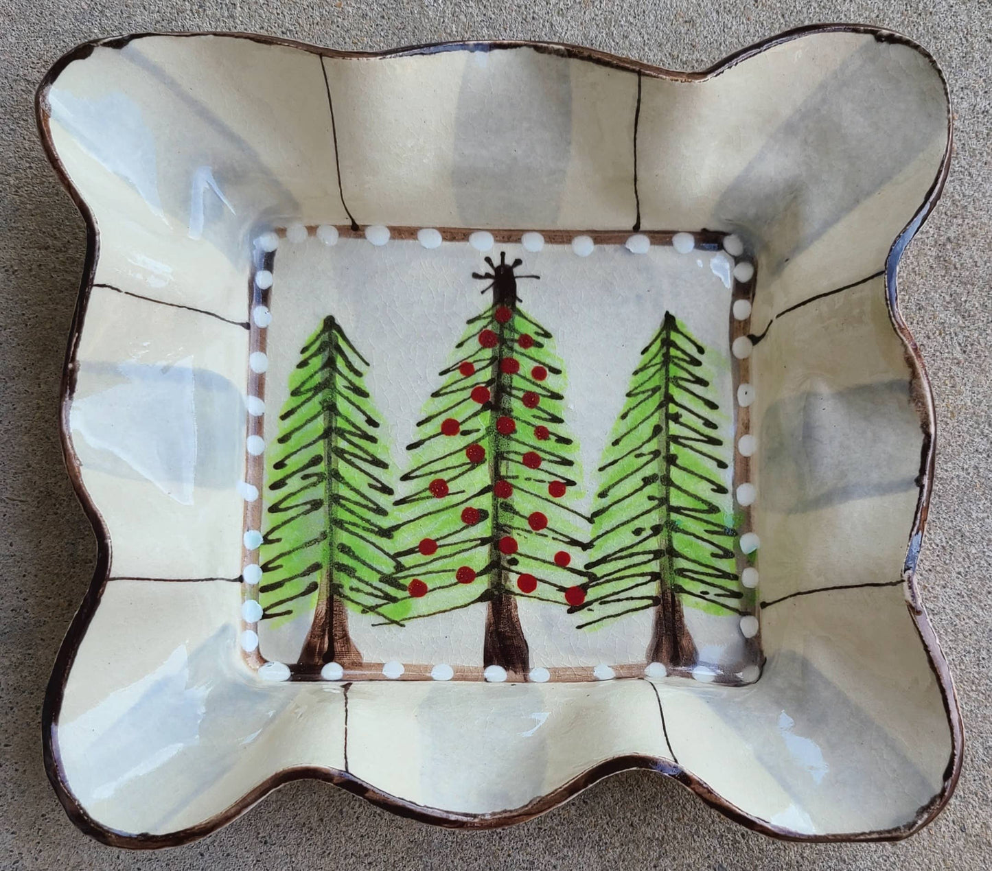Heartfelt Traditions Small Plate  (Trees)
