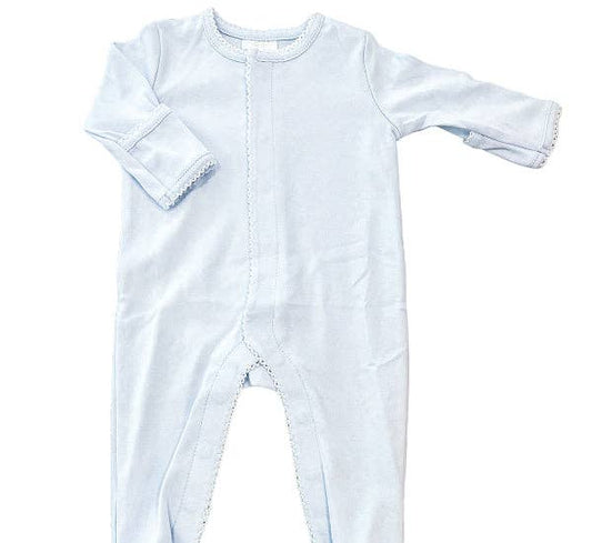 Classic Footed Onesies with Picot Trim