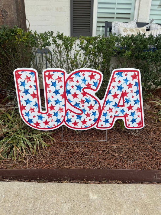 "USA" Yard Sign