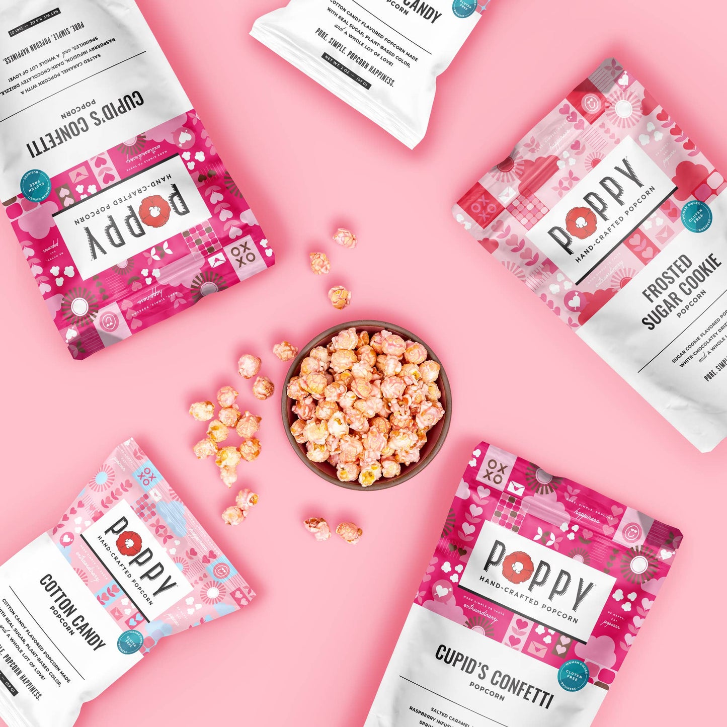 Poppy Frosted Sugar Cookie Popcorn