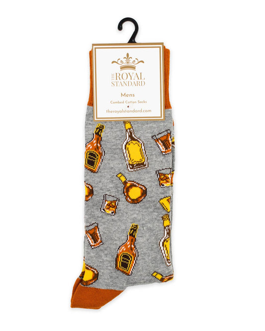 Men's On The Rocks Socks   Gray/Brown  One Size